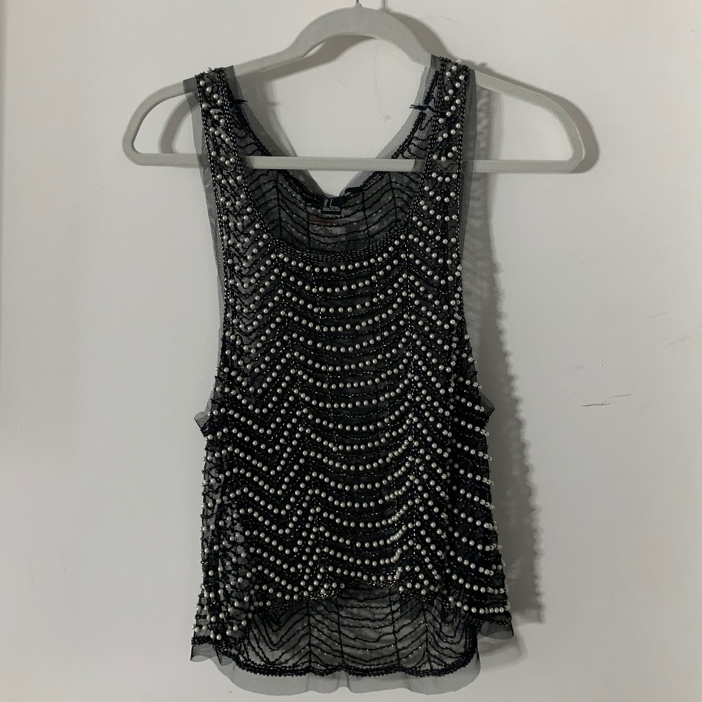 Dressy Top with Pearl Details